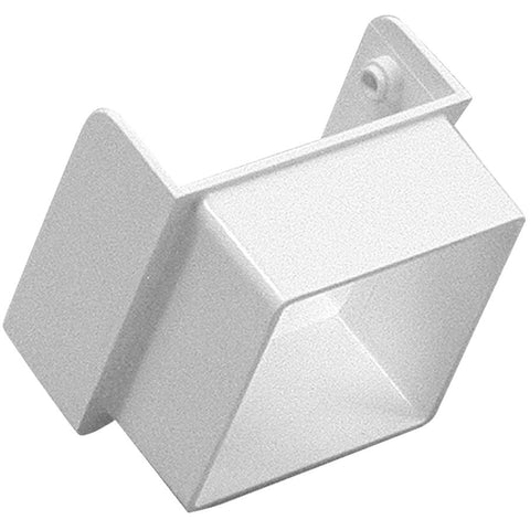 Contemporary White Vinyl Downspout Diverter