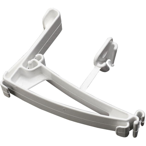 Contemporary White Hidden Vinyl Gutter Hook