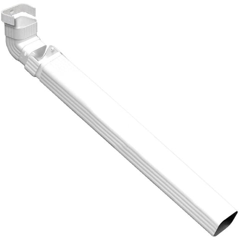 2 in. x 3 in. Vinyl Downspout Extension-Amerimax Home Products-KM9030