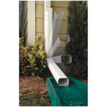 2 in. x 3 in. Vinyl Downspout Extension-Amerimax Home Products-KM9030