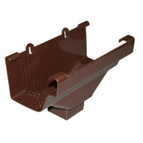 Traditional Brown Vinyl Gutter Drop Outlet