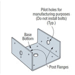 Simpson Strong Tie BC60Z Z-Max Post Base