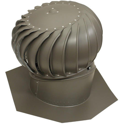12" Weatherwood Aluminum Turbine Vent