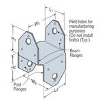 Simpson Strong Tie BC4Z-R 4X Post Cap ZMAX