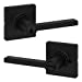 Weiser Casey Keyed Entry Door Handle, Door Lever with SmartKey and Microban, Matte Black