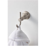 Hilliard Brushed Nickel Double Robe Hook