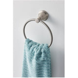 Hilliard Brushed Nickel Towel Ring