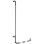 16" x 32" L-Shaped Right Hand Grab Bar - Chrome