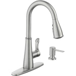 Hadley 1,2,3 or 4 Hole Pull Out Spot Resist Stainless Steel Faucet Deck with Soap Dispenser