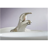 Moen WSL84502SRN One-Handle Low Arc Bathroom Faucet, Spot Resist Brushed Nickel