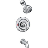 Hilliard Chrome Single Handle Pressure Balanced Tub and Shower Faucet