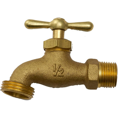 1/2" Brass Bibb Faucet