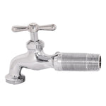 1/2" Bibb Faucet - with Flange, Chrome Plated