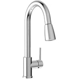 Plumb Pak URB78CCP Single Handle Pull Down Kitchen Faucet with Dual Spray Pattern and Pause Button, Polished Chrome