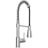 Professio Single Handle Pull-Down Kitchen Faucet - Chrome