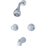 Kaveri 2 Handle Tub and Shower Faucet - Chrome