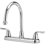 Merton 2 Handle Kitchen Faucet - with High Arc Spout, Chrome