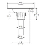 OSB ITD35 Freestanding Bathtub Rough-in Kit Brass Tail Pipe and ABS Plastic Adapter