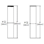 OSB ITD35 Freestanding Bathtub Rough-in Kit Brass Tail Pipe and ABS Plastic Adapter