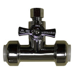 1/2 inch(s) x 1/2 inch(s) Push 'N' Connect x 1/4 inch(s) O.D. Compression Stop Valve Tee