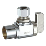 1/2" Copper x 3/8" Outside Diameter Compression Plated Angle Valve