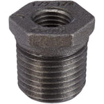 1/2" x 1/4" Black Iron Hex Bushing