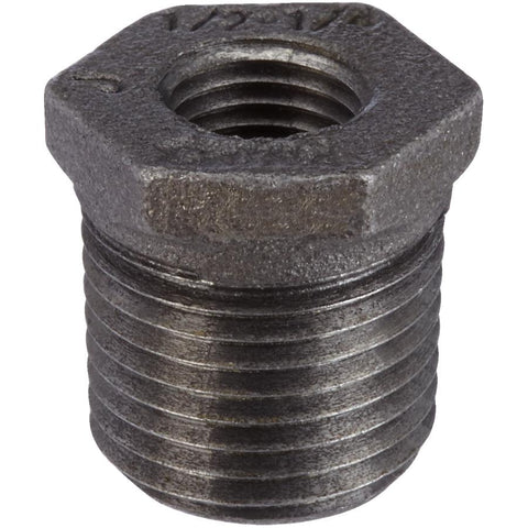 1/2" x 1/4" Black Iron Hex Bushing