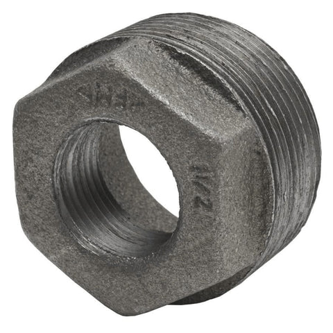 1-1/2" x 1-1/4" Black Iron Hex Bushing