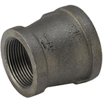 1-1/2" x 1-1/4" Black Iron Reducing Coupling