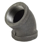 1/2" Black Iron 45 Degree Elbow