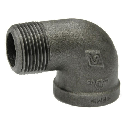 1/2" Black Iron 90 Degree Street Elbow