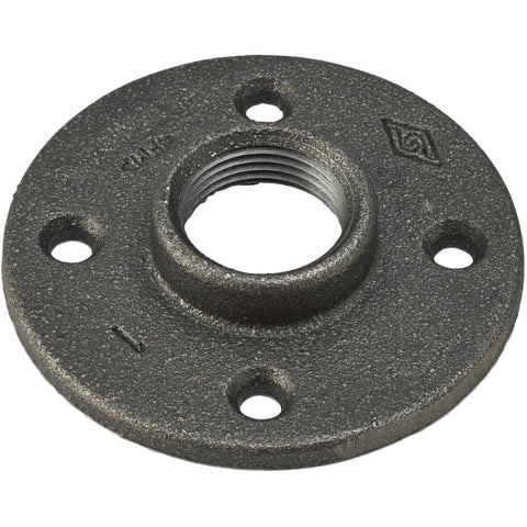 1" Black Iron Floor Flange