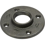 1-1/4" Black Iron Floor Flange