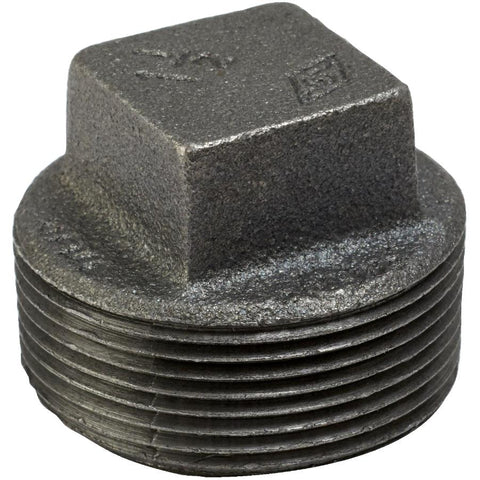 1-1/2" Black Iron Cored Plug