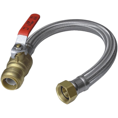 SharkBite U3088FLEX18BVLF Flexible Water Heater Connectors, 3/4-Inch by 3/4-Inch by 18-Inch Length