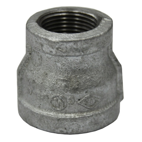 1/2" x 1/4" Galvanized Reducing Coupling