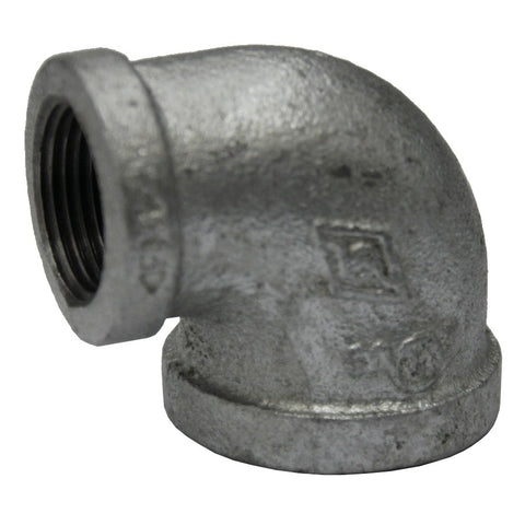 1" x 3/4" Galvanized 90 Degree Reducing Elbow