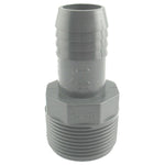 1" Insert x 1-1/4" Male Pipe Thread Poly Adapter