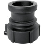 Green Leaf GLP 200 A Series Polypropylene Gator Lock Cam Lever Coupling, 2" Male Adapter/Female Thread