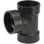 1-1/2" Hub x Hub x Hub ABS Sanitary Tee