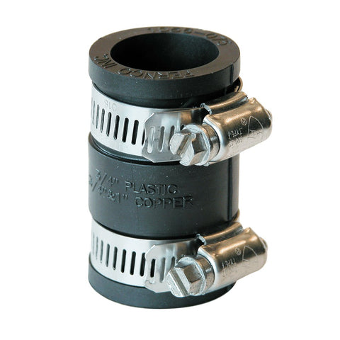Fernco 1056-075 Condensate 3/4-Inch Plastic or 3/4 and 1-Inch Copper Pipe Connector
