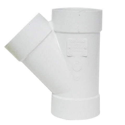CSA Approved 4" 45 Degree PVC Sewer Wye