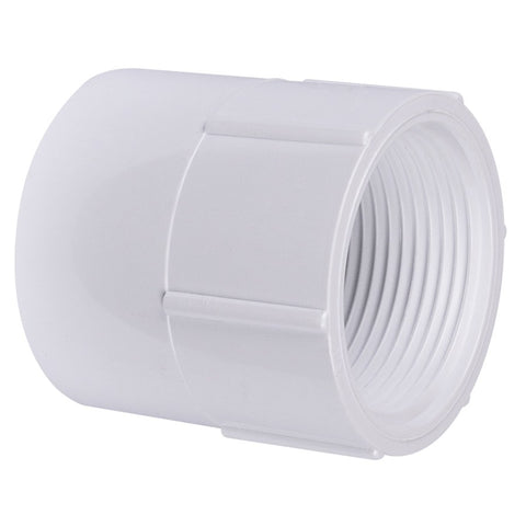 Schedule 40 1-1/4" Slip x 1-1/4" FPT PVC Adapter