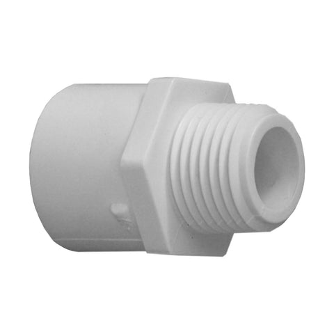 Schedule 40 1/2" Slip x 1/2" MPT PVC Adapter