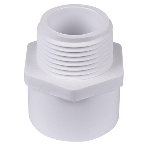 Schedule 40 1-1/2" Slip x 1-1/2" MPT PVC Adapter