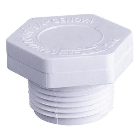 Schedule 40 3/4" MPT PVC Plug