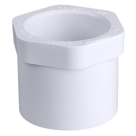 Schedule 40 1" Spigot x 3/4" Slip PVC Reducing Bushing