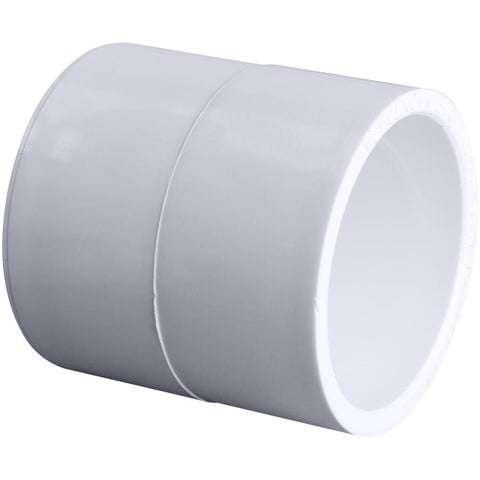 Schedule 40 1-1/4" Slip x Slip PVC Coupling