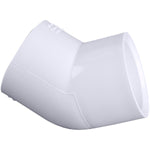 Schedule 40 1" Slip x Slip PVC 45 Degree Elbow