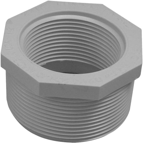 Schedule 40 2" MPT x 1-1/2" FPT PVC Reducing Bushing